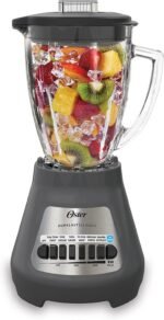 Oster® Classic Series 8-Speed Blender with 6-Cup Glass Jar, Gray - Image 2