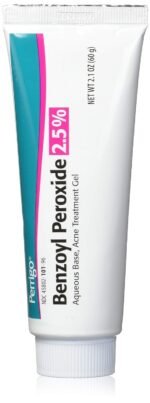 Perrigo 2.5% Benzoyl Peroxide Acne Treatment Gel 60gm Tube - Image 2