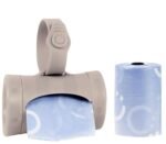 Ubbi Retractable On-the-Go Bag Dispenser for Baby Travel, Diaper Bag Accessory Must Have for Newborns, Helpful Baby Accessory, Taupe - Image 2