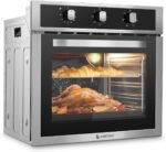 Wall Ovens 24 inch Electric, AMZCHEF 24 inch Wall Oven, 2200w Single Wall Oven with 6 Cooking Modes, 2.5 Cu.Ft. Electric Wall Oven, Convection Oven with Mechanical Knobs Control, Stainless Steel - Image 2