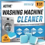 Washing Machine Cleaner Descaler 24 Pack - Deep Cleaning Tablets For HE Front Loader & Top Load Washer, Septic Safe Eco-Friendly Deodorizer, Clean Inside Drum and Laundry Tub Seal - 12 Month Supply - Image 2