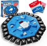 Word Game Family Board Game with Digital Display Timer and 2 Categories Modes Fun Fast-Paced 24-Letter Game for Learning Party Interactive (Blue) - Image 2