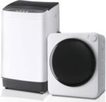 1.6Cu.Ft Portable Clothes Dryer and 16LBS Full Automatic Washing Machine Set, Washer and Spinner Combo, Stainless Steel Tub, Space Saving,Ideal for Laundry, Apartments, Dorms - Image 2