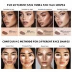 MAEPEOR 2-in-1 Contour Highlighter Stick Non-greasy and Non-drying Contour Pen Long Lasting Waterproof Face Brighten Contouring Makeup Pen (01 Nude & Warm Amber) - Image 5