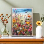 HITIRECOVI Wild Flowers Paint by Numbers Kits for Adults,Flower Paint by Numbers Kits,Adult Paint by Number Kits on Canvas Flowers,Home Wall Decor(16x20in) - Image 4