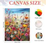 HITIRECOVI Wild Flowers Paint by Numbers Kits for Adults,Flower Paint by Numbers Kits,Adult Paint by Number Kits on Canvas Flowers,Home Wall Decor(16x20in) - Image 5