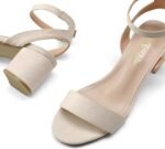 DREAM PAIRS Women's Open Toe Ankle Strap Low Block Chunky Heels Sandals Party Dress Pumps Shoes - Image 4