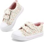 K KomForme Toddler Sneakers for Boys and Girls Dual Hook and Loops Sneakers Baby Canvas Shoes - Image 10