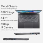 Acer Aspire 14 AI Copilot+ PC | 14" WUXGA Display | Intel Core Ultra 5 Processor 226V | NPU: Up to 40 Tops - GPU: Up to 53 Tops | Intel ARC 130V | 16GB LPDDR5X | 512GB SSD | Wi-Fi 6E | A14-52M-51S1 - Image 11
