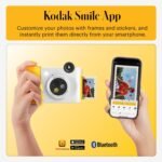 KODAK Smile+ 2-in-1 Digital Instant Print Camera & Wireless Bluetooth Photo Printer - 10MP, Special-Effect Rotating Lens, Zink 2x3” Sticky-Back Photos, Print via Fun App from Smart Devices - White - Image 5