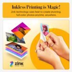 KODAK Smile+ 2-in-1 Digital Instant Print Camera & Wireless Bluetooth Photo Printer - 10MP, Special-Effect Rotating Lens, Zink 2x3” Sticky-Back Photos, Print via Fun App from Smart Devices - White - Image 7