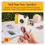 KODAK Smile+ 2-in-1 Digital Instant Print Camera & Wireless Bluetooth Photo Printer - 10MP, Special-Effect Rotating Lens, Zink 2x3” Sticky-Back Photos, Print via Fun App from Smart Devices - White - Image 8