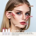 KIMUSE Face Sticks Trio, Cream Blush Stick & Highlighter Stick & Contour Stick for Sculpt the Cheeks, Long Lasting Cream Contour Stick Trio for Face Makeup, with Brush - Image 4