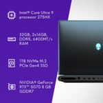 Alienware 18 Area-51 Gaming Laptop AA18250-18-inch QHD+ 300Hz 3ms Display, Intel Core Ultra 9-275HX, 32GB DDR5 RAM, 1TB SSD, NVIDIA GeForce RTX 5070, Windows 11 Home, Onsite Service - Liquid Teal - Image 9