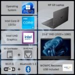 HP 15.6" FHD New Business Laptop 2025/2026 Edition, Intel 13th High-Performance 6-core i3 CPU, 12GB RAM, 512GB SSD, Long Battery Life, Ethernet & SD Card, Win 11 Pro with Microsoft Office, WOWPC USB - Image 3