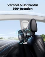 Gaiatop Mini Portable Stroller Fan, Battery Operated Small Clip on, Detachable 3 Speed Rechargeable, 360° Rotate Flexible Tripod Better Cooling for Car Seat Crib Treadmill Travel Black - Image 5