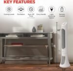 Honeywell QuietSet Whole Room Oscillating Tower Fan with Remote, White, HYF260 - Image 6