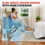 Honeywell QuietSet Whole Room Oscillating Tower Fan with Remote, White, HYF260 - Image 7