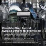 Kenmore 24" Built-in Stainless Steel Tub Dishwasher EasyFlex Third Rack, TurboDry, SmartWash & Reach-Thru Handle-15 Place Settings-45 DBA, Energy Star Certified, Fingerprint Resistant - Image 4