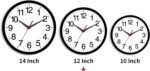 12 Inch Wall Clock Modern Battery Operated Silent Non Ticking Analog for Bedroom Office Living Room Home Kitchen Bathroom(Black) - Image 4