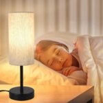Small Table Lamp, Bedside Table Lamp for Bedroom, Lamp for Nightstand with Linen Fabric Shade, Minimalist Modern Desk Lamp for Living Room Office Dorm Kids Room - Image 5
