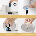 Small Table Lamp, Bedside Table Lamp for Bedroom, Lamp for Nightstand with Linen Fabric Shade, Minimalist Modern Desk Lamp for Living Room Office Dorm Kids Room - Image 8