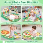 Baby Gym & Play Mat, Tummy Time & Activity Mat Toys, Infant to Toddler Play Piano Mat, 0-12 Months (Green) - Image 3