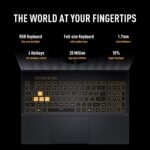 ASUS TUF Gaming F16 (2025) Gaming Laptop, 16” FHD+ 165Hz 16:10 Display, Intel® Core™ i5 Processor 13450HX, NVIDIA® GeForce RTX™ 5050, 16GB DDR5, 512GB PCIe Gen4 SSD, Wi-Fi 6E, Win 11 Home - Image 8