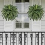 42" Artificial Boston Fern Large Bush Plants, 2 Bundles of Fake Ferns with 65 Fronds for Outdoors Home Decor - Image 7