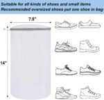 Vivifying Shoe Washing Machine Bag, 2 Pack Honeycomb Mesh Laundry Bag with Zipper for Sneakers, Running Shoes, Sock, Bras, Delicates and Toys - Image 3