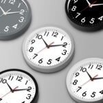 Wall Clock Small Analog 8 Inch Silent Non Ticking Battery Operated Modern Simple Decorative for Kitchen Office Bedroom Bathroom Living Room(Black) - Image 3