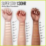 Maybelline Super Stay Full Coverage Liquid Foundation Active Wear Makeup, Up to 30Hr Wear, Transfer, Sweat & Water Resistant, Matte Finish, Light Beige, 1 Count - Image 4