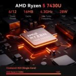 HP 17.3" Business Laptop, 17.3" HD+ Touchscreen, AMD Ryzen 5 7430U, 32GB RAM, 2TB PCIe SSD, Backlit Keyboard, Fingerprint Reader, Webcam, HDMI, Wi-Fi 6, Windows 11 Pro, Blue - Image 4