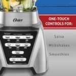 Oster Pro 1200 Smoothie Blender with Glass Jar & 24oz To-Go Cup, Countertop Kitchen Blender with 7 Speeds, 1200W Power, Brushed Nickel - Image 3