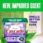Cascade Platinum Plus Dishwasher Pods, Dish Detergent Soap, Clean Scent, 62 Count - Image 5