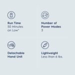 Electrolux Ultimate600 Cordless Stick Vacuum with PowerPro Bristle Nozzle and Larger Dust Bin Capacity, 50-Minute Run Time, 3 Power Modes, Denim Blue - Image 5