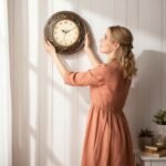 Plastic Silent Wall Clock, 13 Inch Vintage Large Wall Clocks, Battery Operated Round Bathroom Clock, Non-Ticking Decorative Retro Analog Clocks for Living Room, Office, Kitchen, School - Image 5