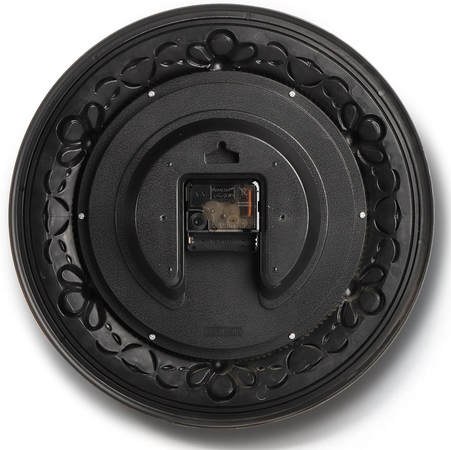 Plastic Silent Wall Clock, 13 Inch Vintage Large Wall Clocks, Battery Operated Round Bathroom Clock, Non-Ticking Decorative Retro Analog Clocks for Living Room, Office, Kitchen, School - Image 8