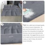 Baby Play Mat for Floor,1.3" Thick Elasti-Foam 50"×50" Playpen Mat for Tummy Time,Water Repellent Soft Coral Velvet for Toddler,Infant,Kids,Non-Slip Backing Safe for Crawling(Dark Grey) - Image 8