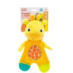 Bright Starts Snuggle & Teethe BPA-free Crinkle Teething Plush Baby Toy - Giraffe - Image 7
