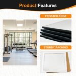 Delma Frameless Mirror Tiles 16"x12"x12 Pcs Wall Mounted, Shatter Resistant Full Length Tempered Glass Panels for Home Gym Bathroom Bedroom & Living Room Decor - Image 5