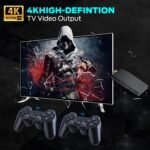 Retro Game Console, Wireless Retro Console, Plug & Play Video TV with 25000+ Built-in, 4K HDMI Output, and 2.4GHz Wireless Controller, 9 Classic Emulators - Image 3