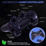 Retro Game Console, Wireless Retro Console, Plug & Play Video TV with 25000+ Built-in, 4K HDMI Output, and 2.4GHz Wireless Controller, 9 Classic Emulators - Image 4