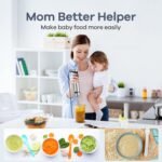 Ganiza Immersion Blender 5 in 1 Hand Blender Max 1000W Heavy Duty Motor, 16 Speed Mode Handheld Blender Stainless Steel Blade With 800ml Mixing Beaker, 600ml Chopper, Whisk and Milk Frother - Image 7