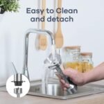 Ganiza Immersion Blender 5 in 1 Hand Blender Max 1000W Heavy Duty Motor, 16 Speed Mode Handheld Blender Stainless Steel Blade With 800ml Mixing Beaker, 600ml Chopper, Whisk and Milk Frother - Image 8