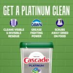 Cascade Platinum + Oxi Dishwasher Pods, Dishwasher Detergent, Dish Detergent Soap, Fresh, 59 Count - Image 4