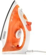 Dominion Steam Iron for Clothes With Non-Stick Soleplate, Lightweight 1200W Clothes Iron With Adjustable Thermostat Control, Self Clean, Pivoting Cord, and Steam/Dry/Spray Functions, Coral - Image 3
