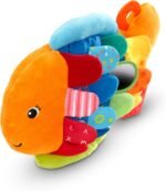 Melissa & Doug K’s Kids, Flip Fish Stuffed Animal, Soft Baby Book, Multi-Textured Squeaking & Crinkling Infant Sensory Toys for Babies with Baby Mirror, Tummy Time Toys for Infants Ages 0–9 Months - Image 5