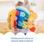 Melissa & Doug K’s Kids, Flip Fish Stuffed Animal, Soft Baby Book, Multi-Textured Squeaking & Crinkling Infant Sensory Toys for Babies with Baby Mirror, Tummy Time Toys for Infants Ages 0–9 Months - Image 7
