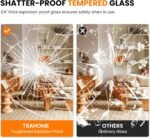 Full Length Mirror, Standing Large Floor Mirror with Aluminum Frame for Bedroom, Living Room, Bathroom(Black) - Image 5